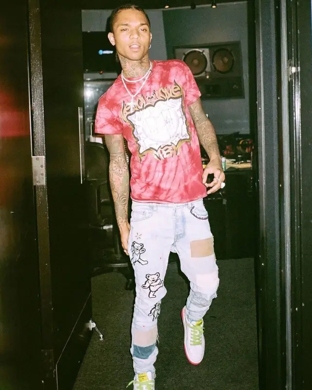 Swae Lee outfit in MBM Gallery, Amiri, and Chanel, 2020