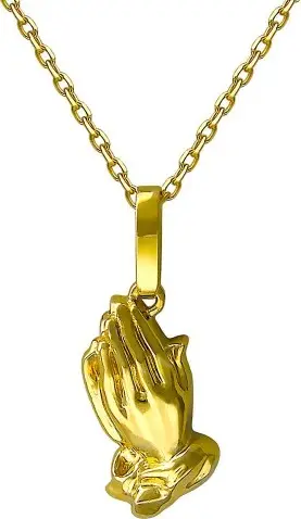 ASHER NEY Suspender Praying Hands with Chain $380