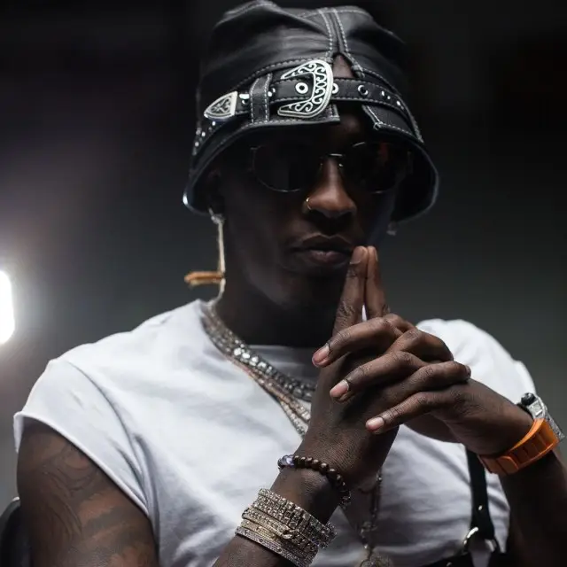Young Thug outfit in 730la, 2020