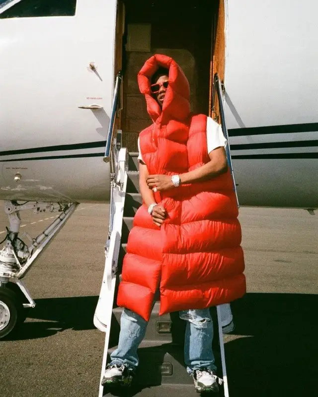 Smooky MarGielaa outfit in Rhude, Louis Vuitton, and Rick Owens, 2020