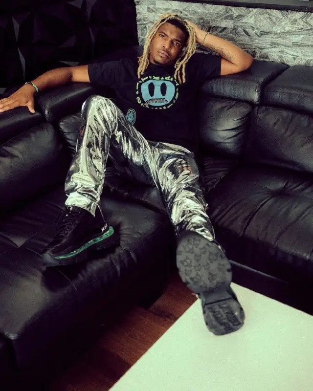 Lil Keed outfit in Channel Wain, J Dollaz, and Naked Wolfe, 2020