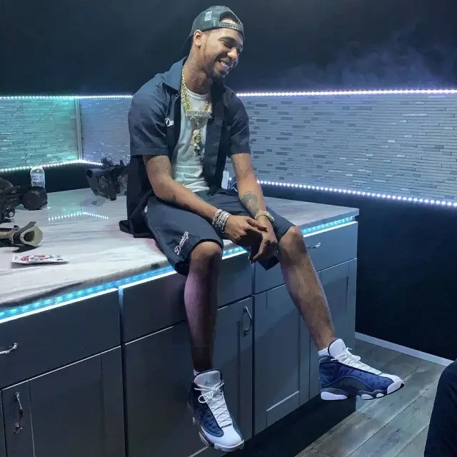 Key Glock outfit in Dopeboy and Jordan, 2020