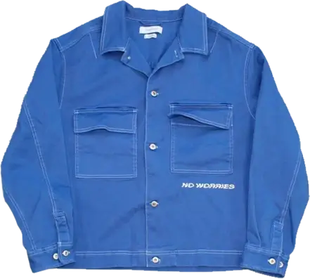 Vintage No Worries Denim Jacket $49