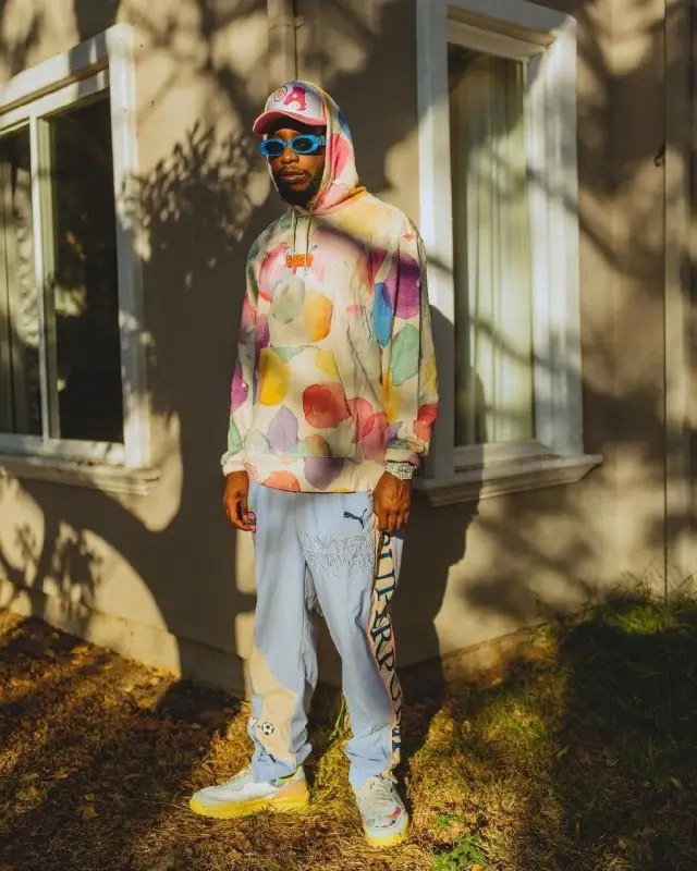 T-Shyne outfit in Puma, KidSuper, and Gucci, 2020