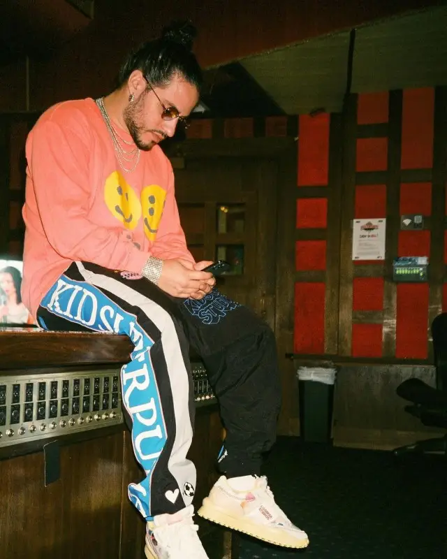 Russ outfit in Cactus Plant Flea Market, Puma, and KidSuper, 2020