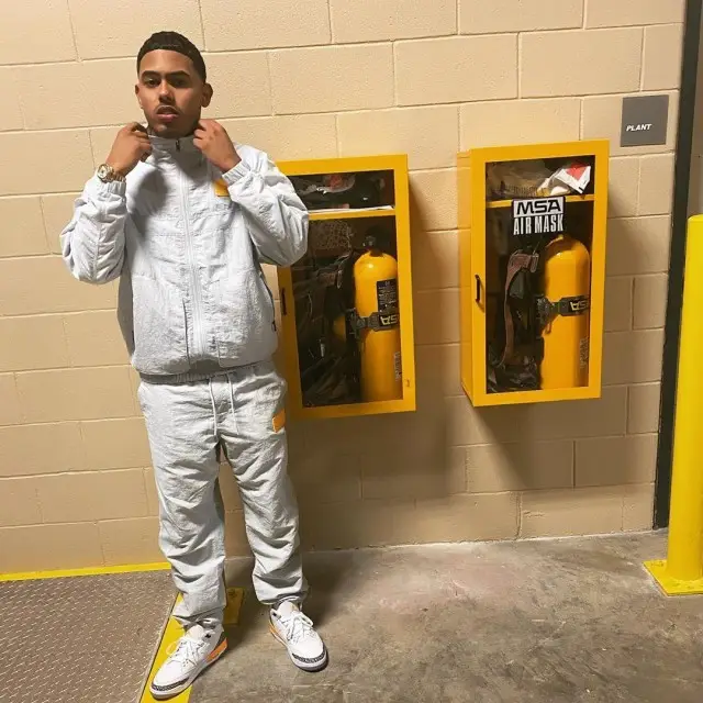 Myke Towers outfit in Jordan, 2020