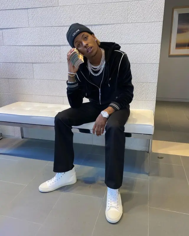 Rich The Kid outfit in Celine, 2020