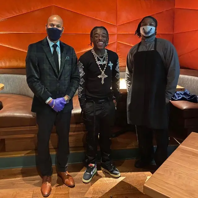 Lil Uzi Vert outfit in Chrome Hearts, Fear of God, and Jordan, 2020