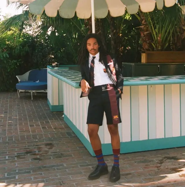 Luka Sabbat outfit in Thom Browne, 2020