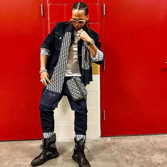 El Alfa El Jefe outfit in Anna-Karin Karlsson and Dior, 2020