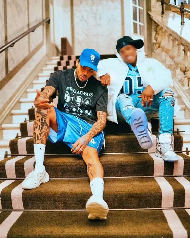 Chris Brown outfit in Kith, Kill the Hype, and Nike, 2020