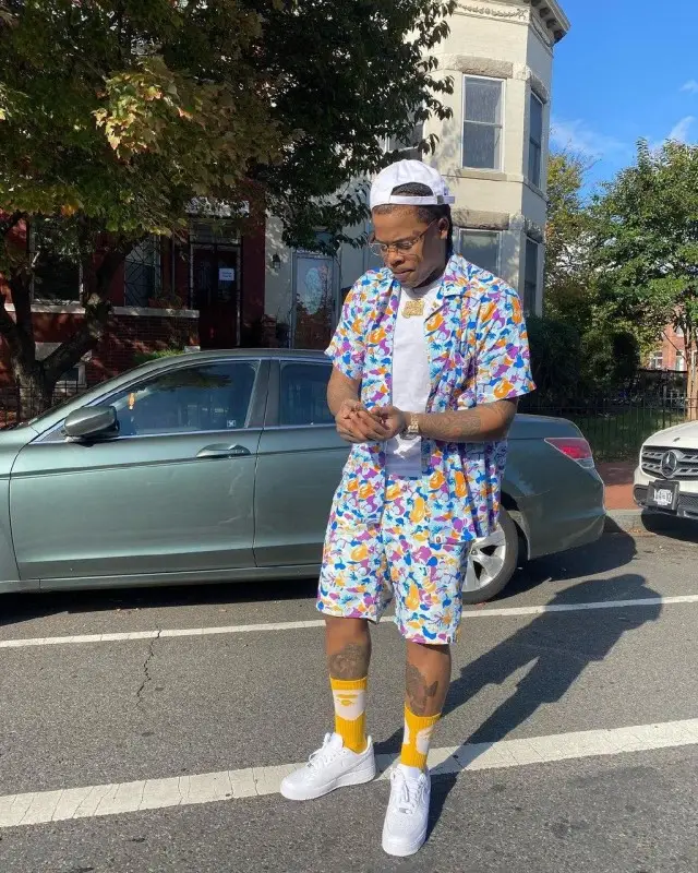 Sosamann outfit in Bape, Nike, and Cartier, 2020