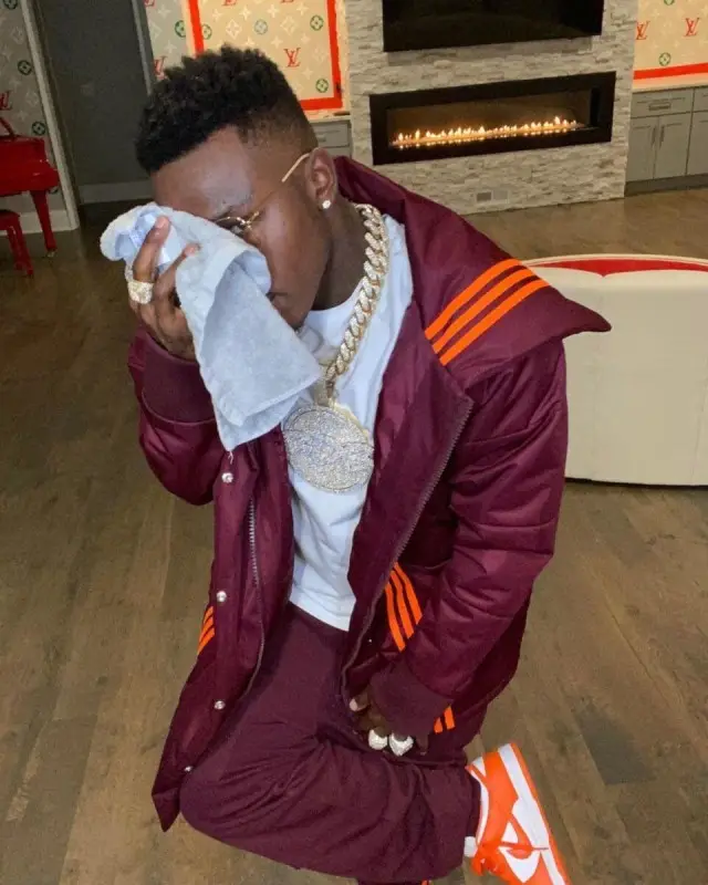 DaBaby outfit in Adidas, Nike, and Ivy Park, 2020