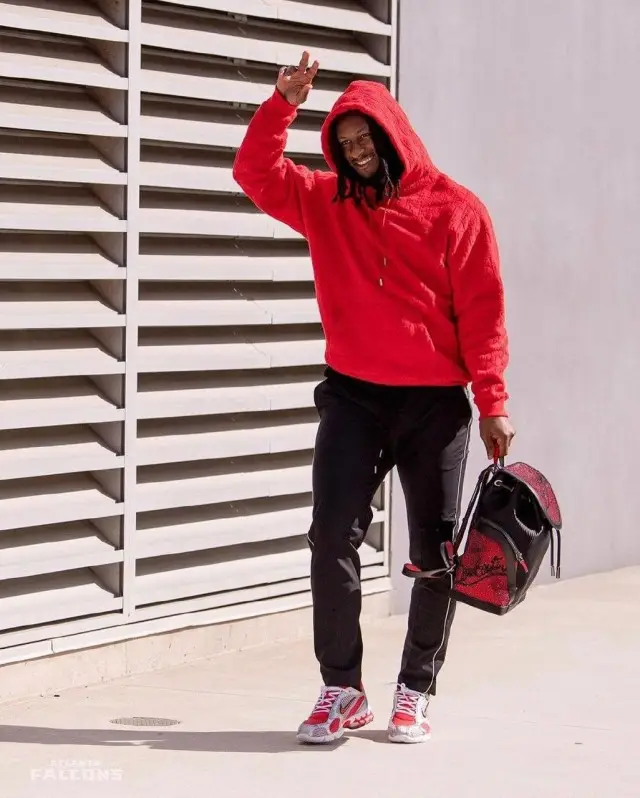 Todd Gurley outfit in Dior, Nike, and Christian Louboutin, 2020