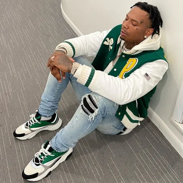 Moneybagg Yo outfit in Palm Angels, Amiri, and Dior, 2020