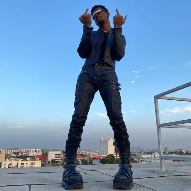 Lil Nas X outfit in Akings, 2020