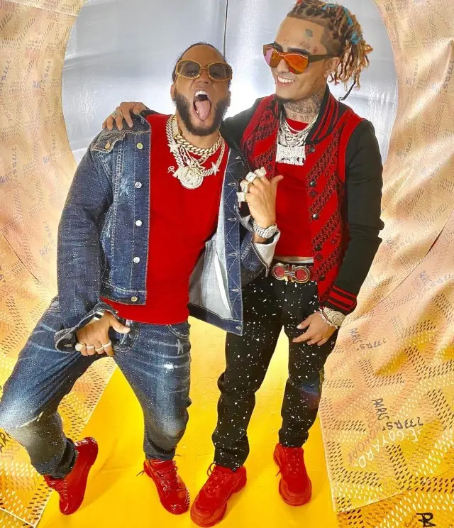 Lil Pump outfit in Givenchy, Ferragamo, and Balenciaga, 2020