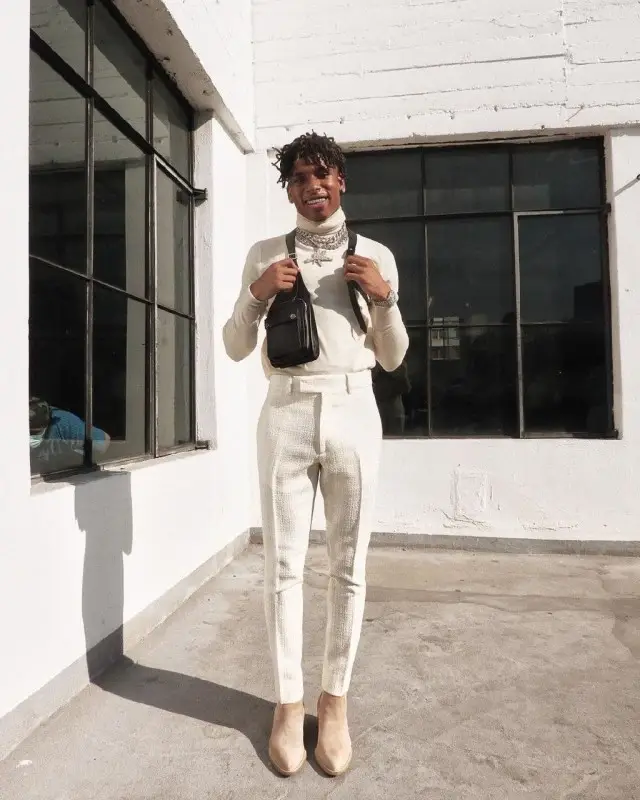 NLE Choppa outfit in Amiri, 2020