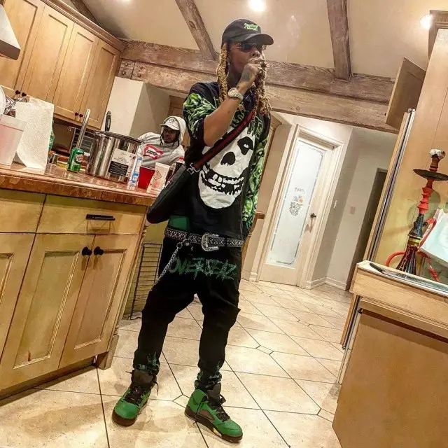 Chris King outfit in Out The Grave, Jordan, and B.B. Simon, 2020