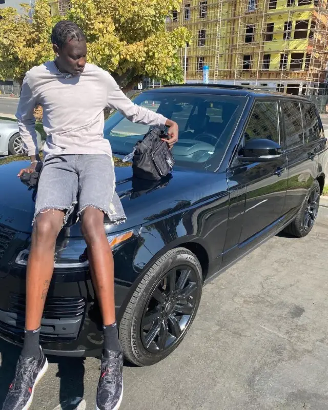 Bol Bol outfit in Alyx, Kapital, and Supreme, 2020