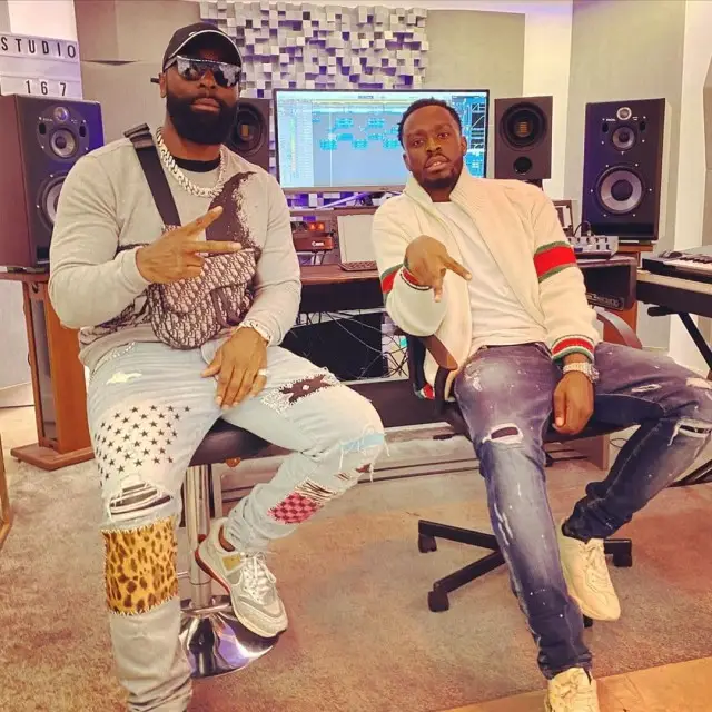 Kaaris outfit in Amiri, Dior, and Louis Vuitton, 2020