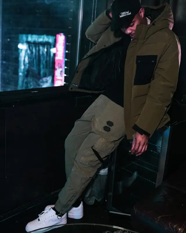 G Herbo outfit in Virgil Abloh, Off-White, and Nike, 2020