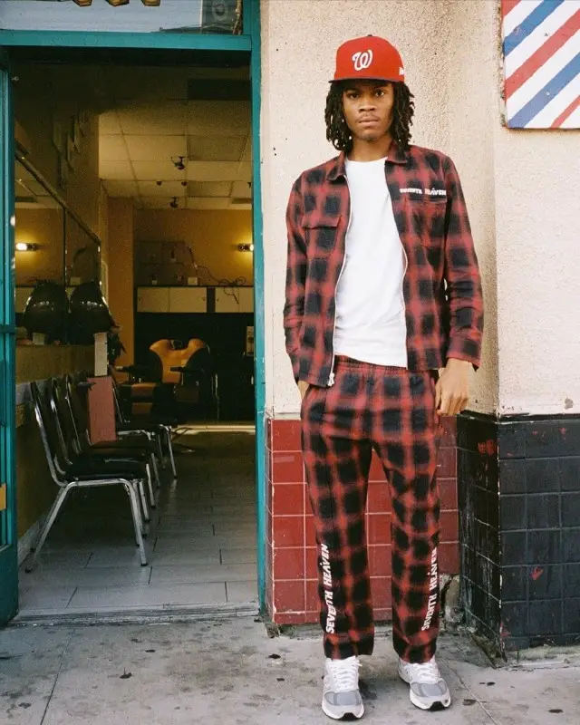 Yung Kayo outfit in Seventh Heaven, New Era, and New Balance, 2020