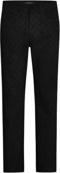 Louis Vuitton Black Monogram Slim Jeans