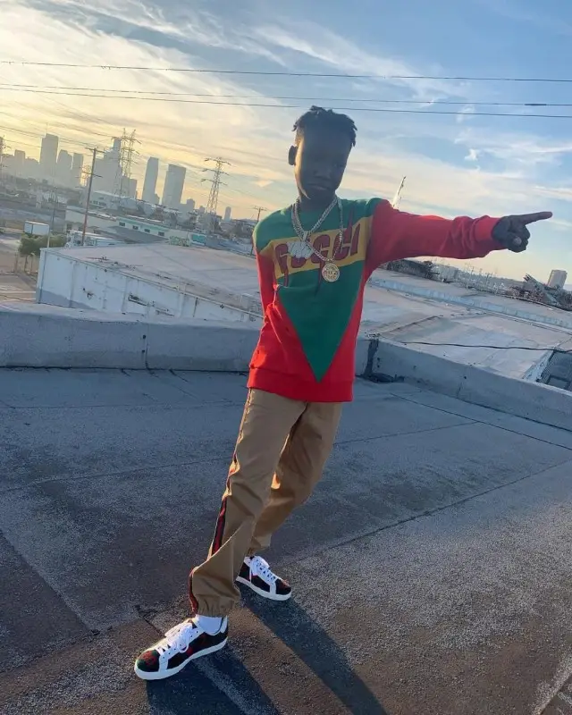 YNW BSlime outfit in Gucci, 2019