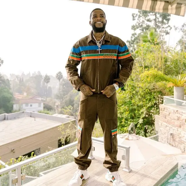 Gucci Mane outfit in Gucci, 2020