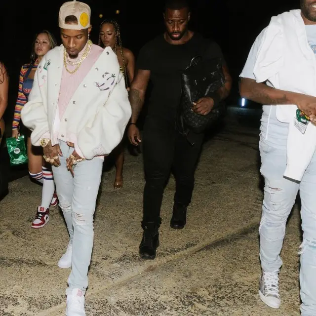 Tory Lanez outfit in GCDS, Amiri, and Nike, 2020