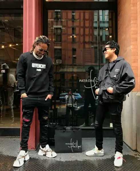 Future outfit in Givenchy, Amiri, and Gucci, 2020