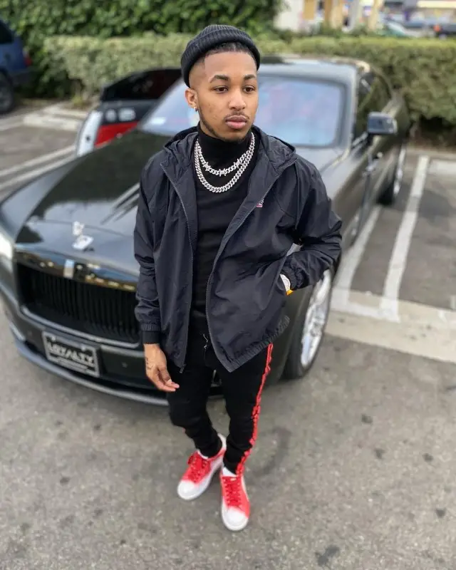 DDG outfit in Nike, Amiri, and Alexander McQueen, 2020