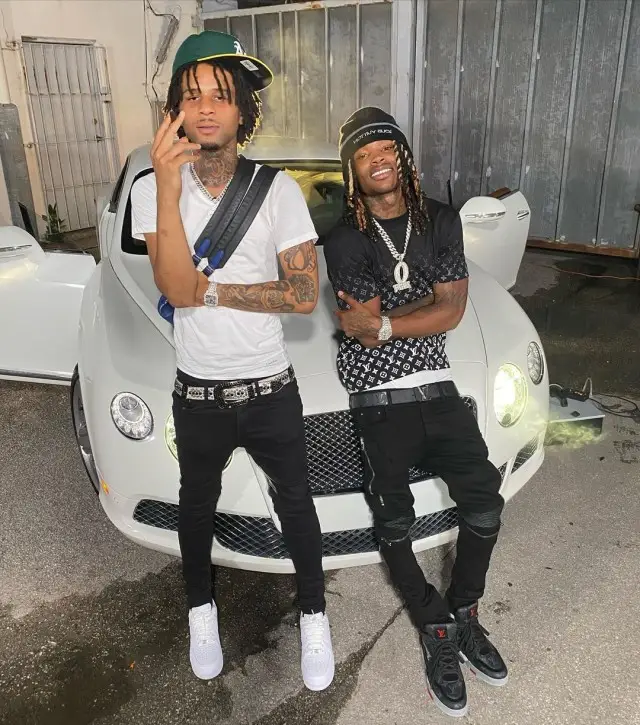 King Von outfit in Amiri and Louis Vuitton, 2020