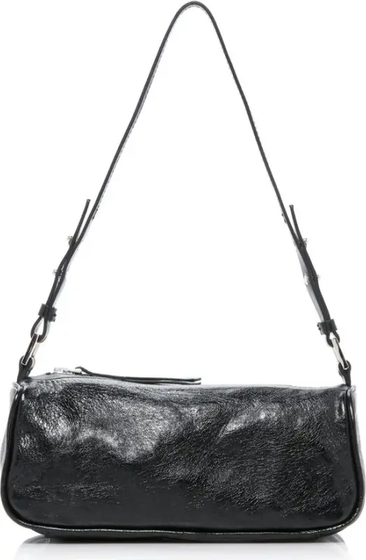 By Far Eve Crinkled-Leather Shoulder Bag $340