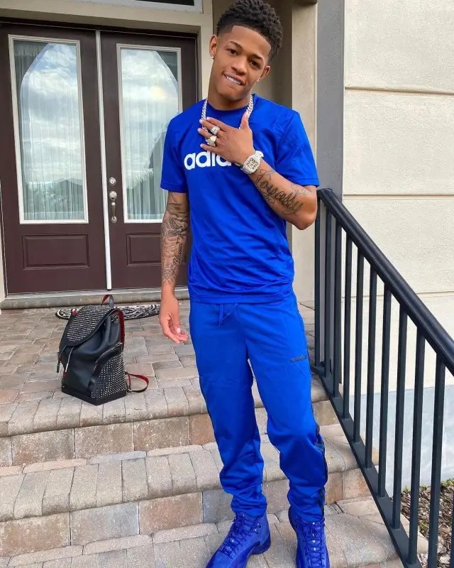 YK Osiris outfit in Adidas, Jordan, and Christian Louboutin, 2020
