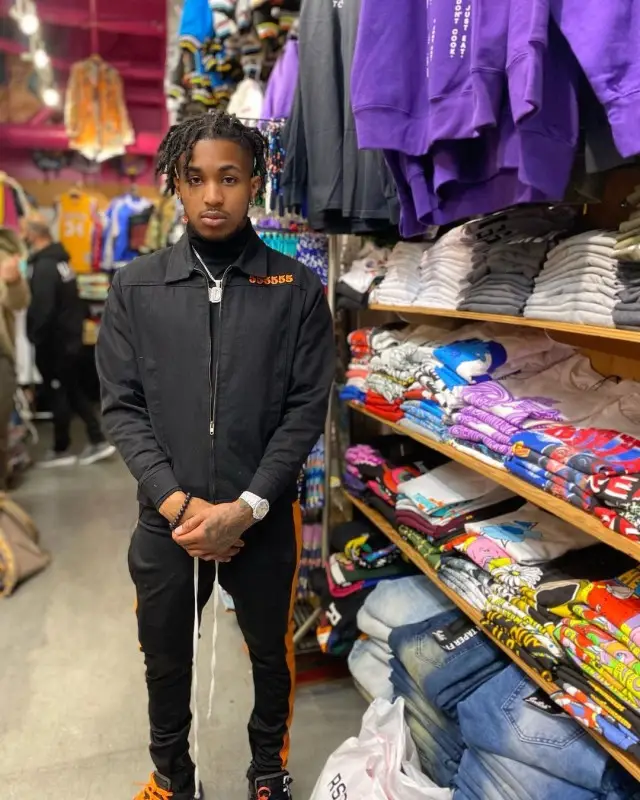 DDG outfit in Vlone, EPTM, and Nike, 2020