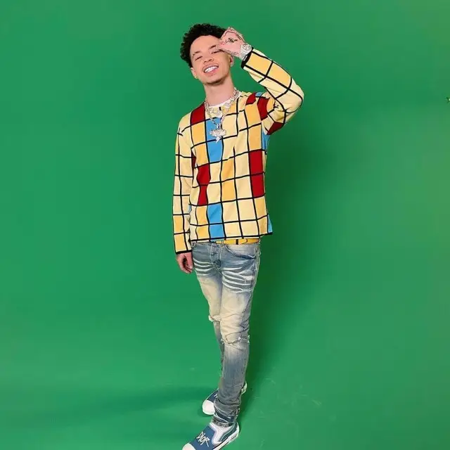 Lil Mosey outfit in Comme Des Garcons, MacKeen USA, and Fendi, 2020