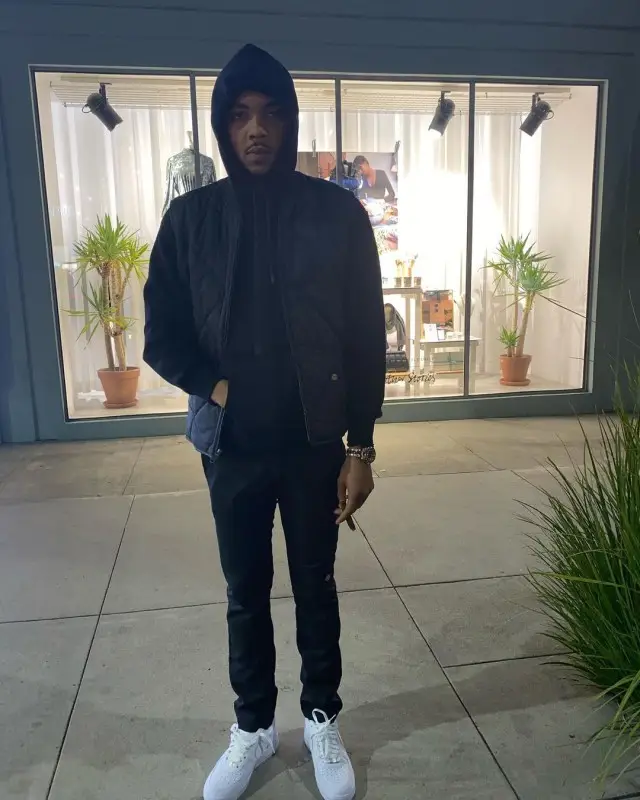 G Herbo outfit in Dickies and Nike, 2020