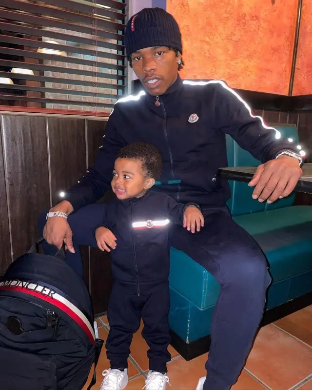 Lil Baby outfit in Moncler, Nike, and Prada, 2020