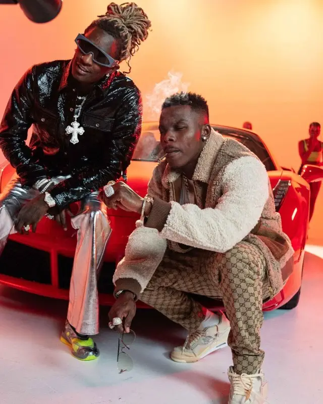 DaBaby outfit in Scotch & Soda, Gucci, and Louis Vuitton, 2020