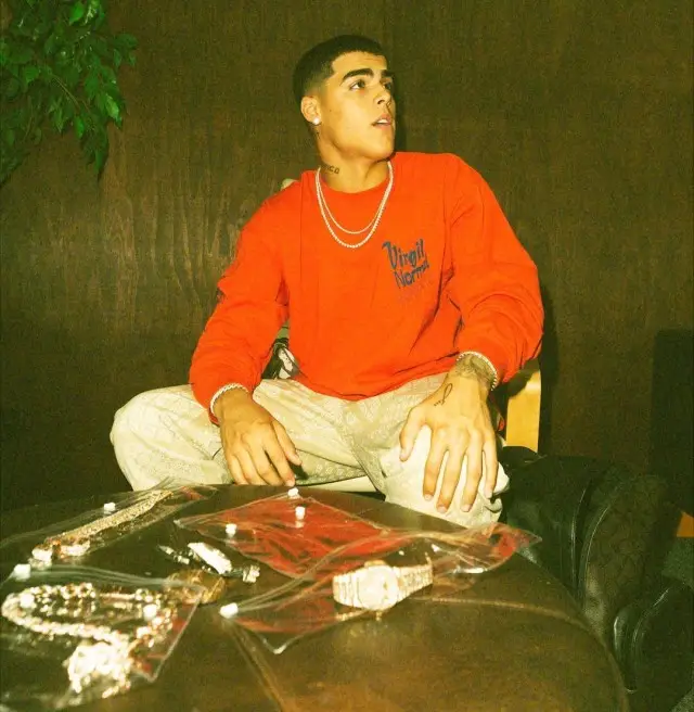 Lunay outfit in Virgil Normal, Jordan, and Supreme, 2020