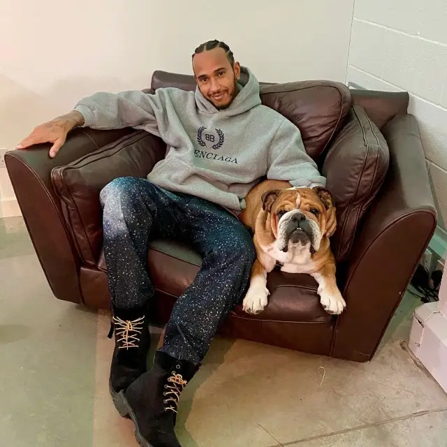 Lewis Hamilton outfit in Balenciaga, Off-White, and Timberland, 2020