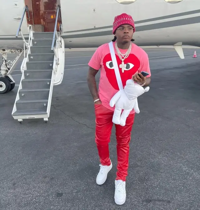 Gunna outfit in Comme Des Garcons, Rick Owens, and Maison Margiela, 2020