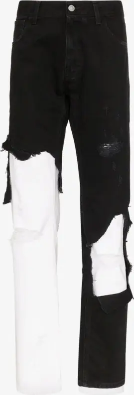 Raf Simons Destroyed Slim Fit Jeans | WHAT'S ON THE STAR?