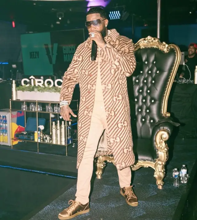 Gucci Mane outfit in Gucci and Christian Louboutin, 2020