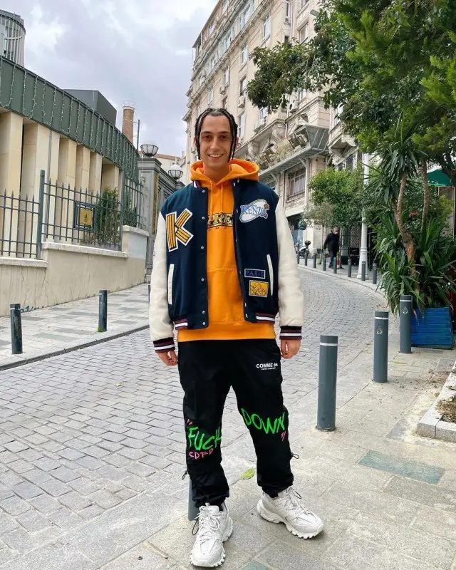 Yanix outfit in Kenzo, Supreme, and Comme Des Fuckdown, 2020