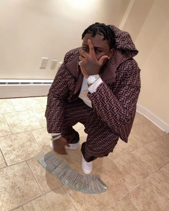 Sheff G outfit in Fendi and Nike, 2020
