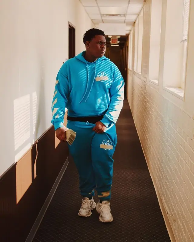 Sheff G outfit in Off-White and Balenciaga, 2020