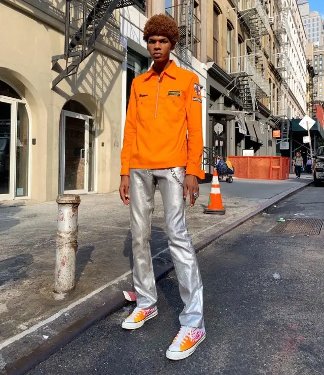 Trent Madison outfit in Number (N)ine, Maison Margiela, and Converse, 2019